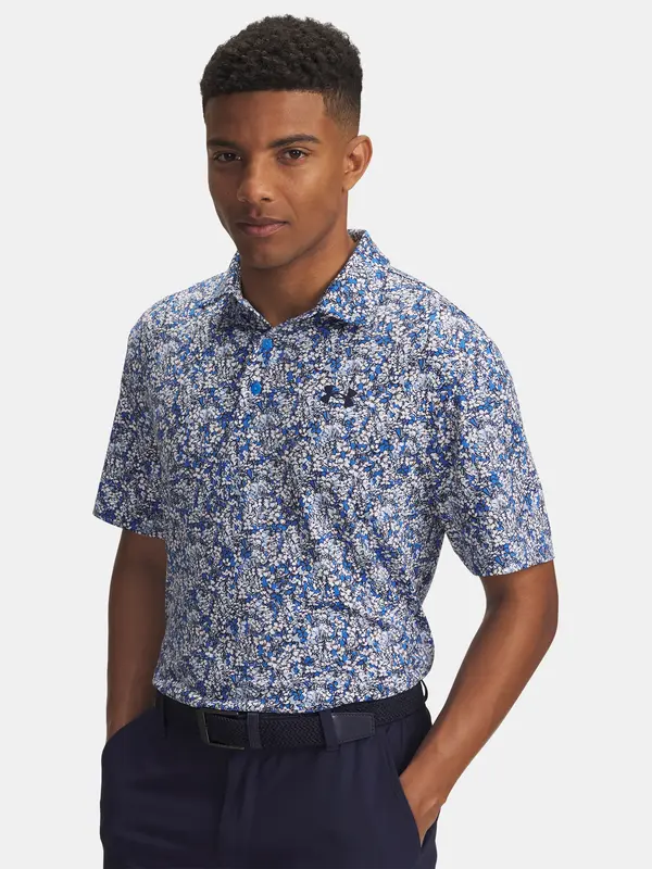 Under Armour Men's T-shirt Under Armour UA Playoff 3.0 Printed Polo-BLU - Men's
