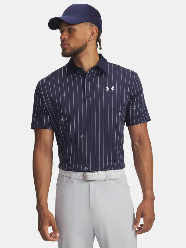 Under Armour Men's T-shirt Under Armour UA Playoff 3.0 Printed Polo-BLU - Men's