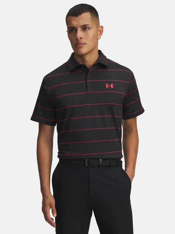 Under Armour Men's T-shirt Under Armour UA Playoff 3.0 Stripe Polo-BLK - Men