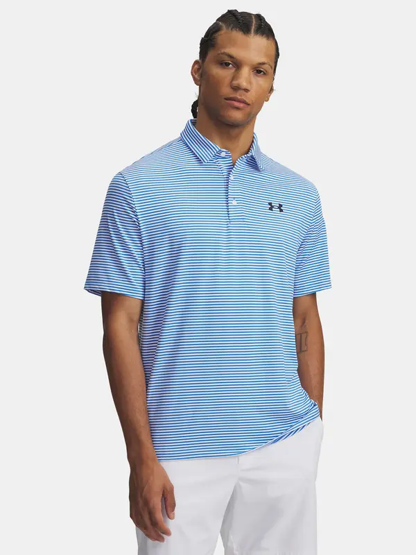 Under Armour Men's T-shirt Under Armour UA Playoff 3.0 Stripe Polo-BLU - Men's