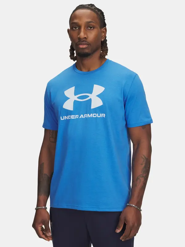 Under Armour Men's T-shirt Under Armour UA SPORTSTYLE LOGO UPDATE SS-BLU - Men's