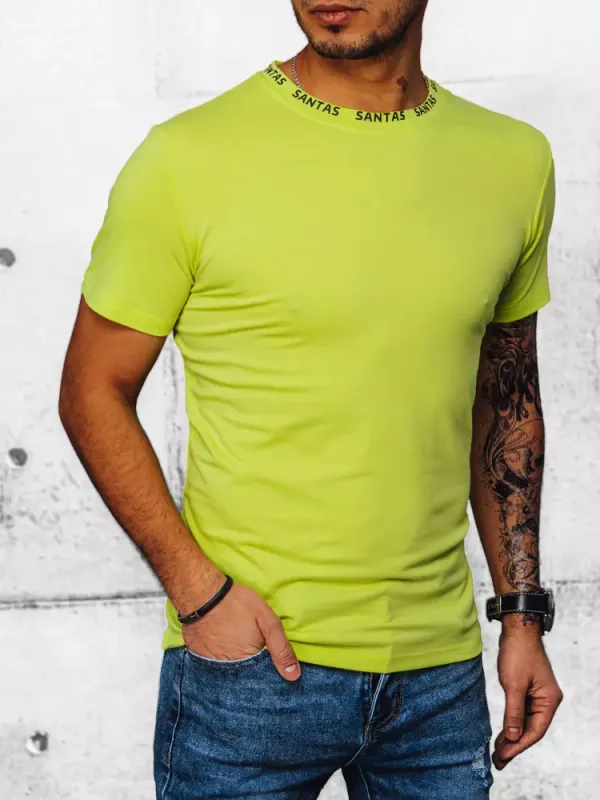 DStreet Men's T-shirt with light green Dstreet print