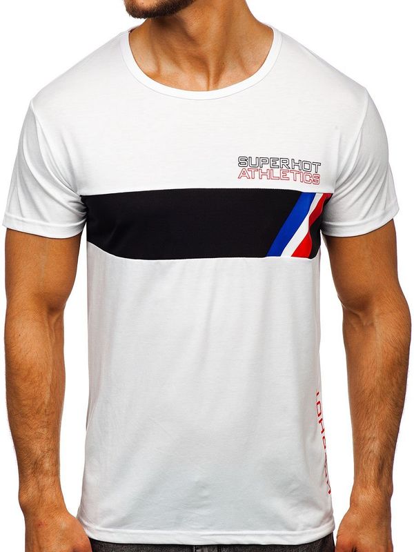 Kesi Men's T-shirt with print KS1957 - white,