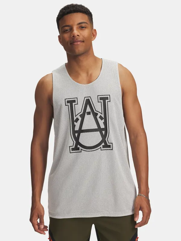 Under Armour Men's tank top Under Armour UA M Courtside Reversble Jsy-WHT - Men's