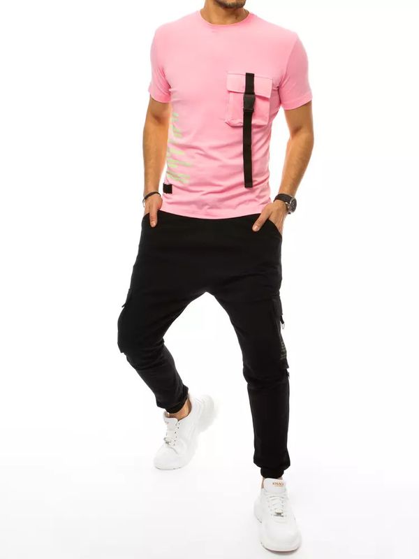 DStreet Men's Tracksuit Pink and Black Dstreet