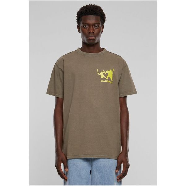 Mister Tee Men's Ultraprovocateur Acid Heavy Oversize T-Shirt - Dark Khaki