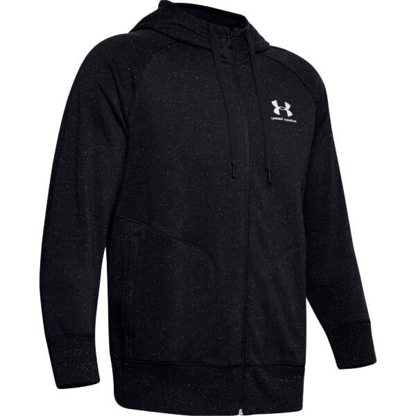 Under Armour Men's Under Armour Sweatshirt SPECKLED FLEECE FZ HOODIE-BLK S