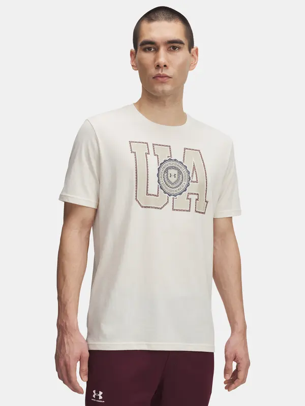 Under Armour Men's Under Armour UA COLLEGE CREST LOGO SS-BRN - Men's T-Shirt