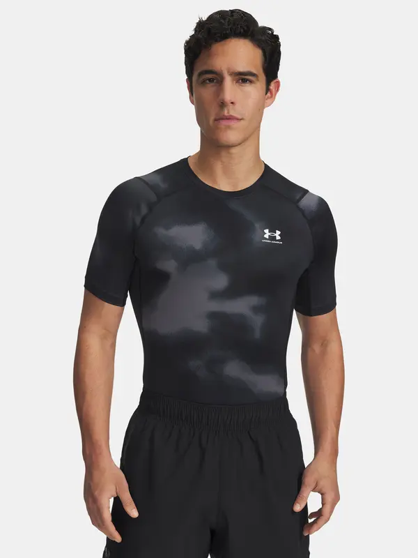 Under Armour Men's Under Armour UA HG Armour Printed SS-BLK T-Shirt - Men's