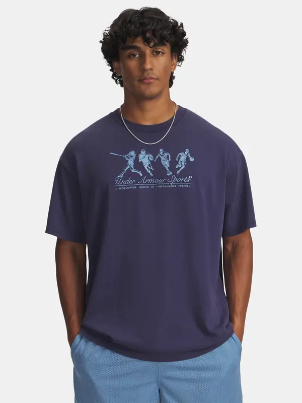 Under Armour Men's Under Armour UA HWT ATHLETES OS SS-BLU - Men's T-Shirt