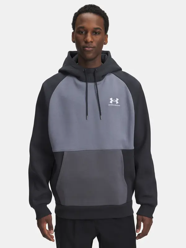 Under Armour Men's Under Armour UA Icon HW Colorblocked Hdy-GRY - Men's Sweatshirt