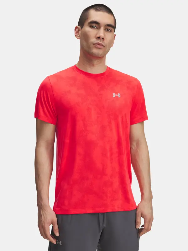 Under Armour Men's Under Armour UA Launch Camo SS-RED T-Shirt - Men's