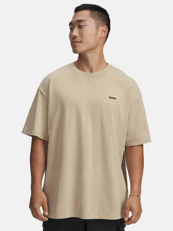 Under Armour Men's Under Armour UA M HW OS LOGO WASH SS-BRN - Men's T-Shirt