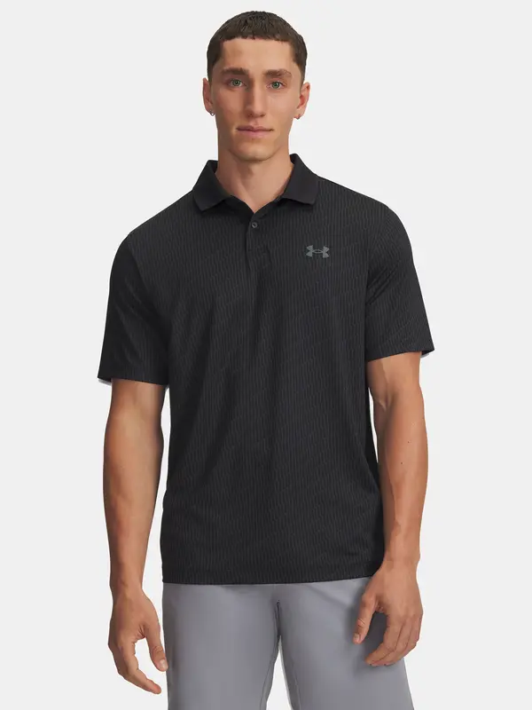 Under Armour Men's Under Armour UA Matchplay Printed Polo-BLK T-Shirt - Men's