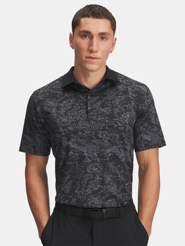 Under Armour Men's Under Armour UA Playoff 3.0 Printed Polo-BLK T-Shirt - Mens