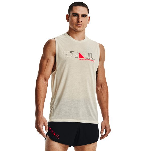 Under Armour Men's Under Armour UA Run Trail Tank Top -BRN XL