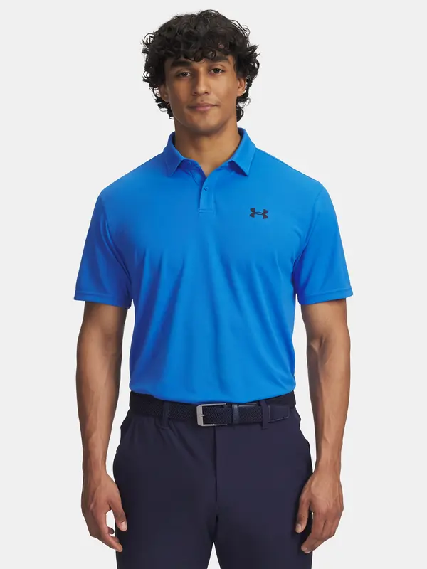 Under Armour Men's Under Armour UA T2G Pique Polo-BLU T-Shirt - Mens