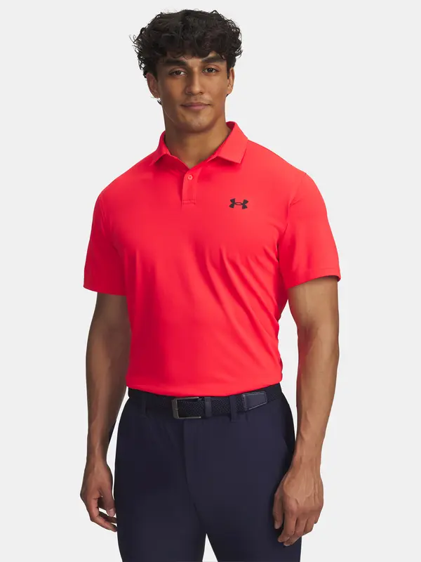Under Armour Men's Under Armour UA T2G Pique Polo-RED T-Shirt - Men's