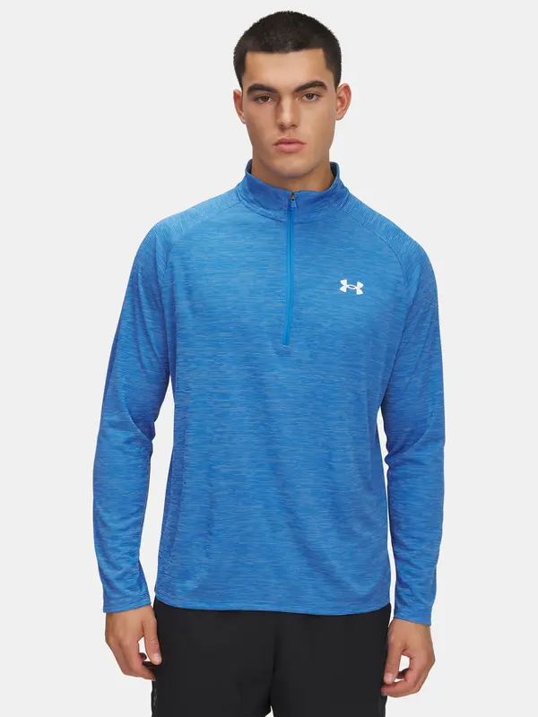 Under Armour Men's Under Armour UA Tech Textured 1/2 Zip-BLU T-Shirt - Men's