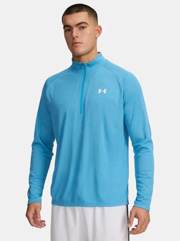 Under Armour Men's Under Armour UA Tech Textured 1/2 Zip-BLU T-Shirt - Men's