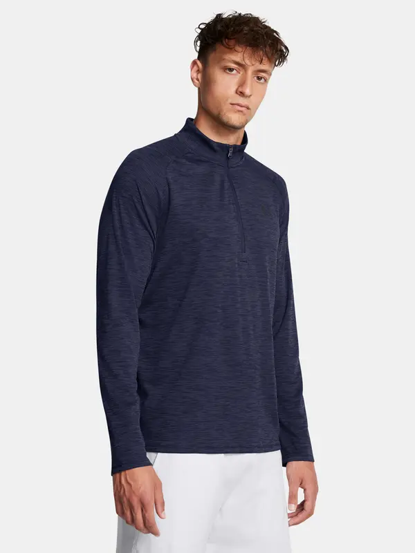 Under Armour Men's Under Armour UA Tech Textured 1/2 Zip-BLU T-Shirt - Men's
