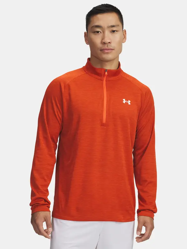 Under Armour Men's Under Armour UA Tech Textured 1/2 Zip-ORG T-Shirt - Men's