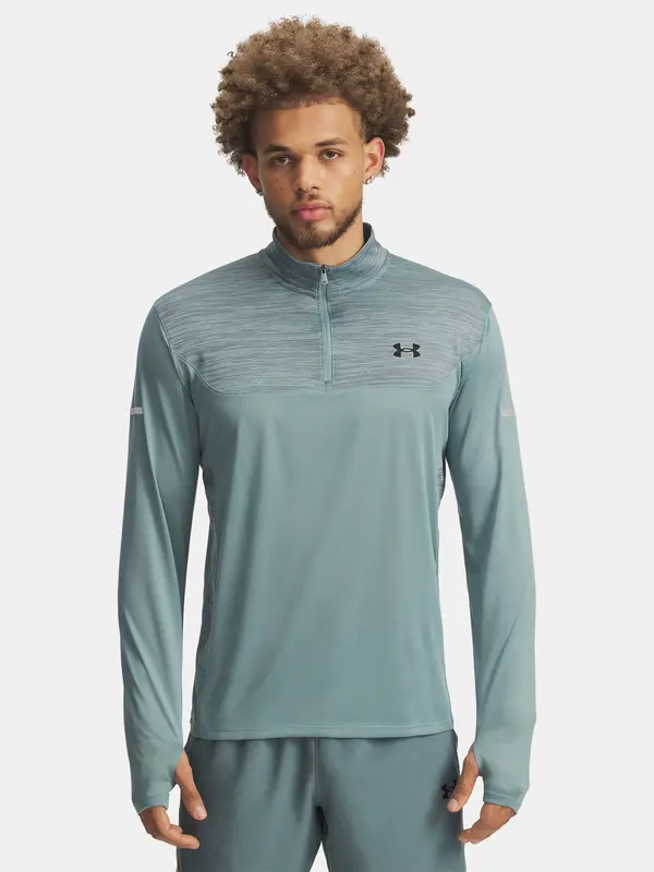 Under Armour Men's Under Armour UA Tech Utility T-Shirt 1/4 Zip-GRN - Men's