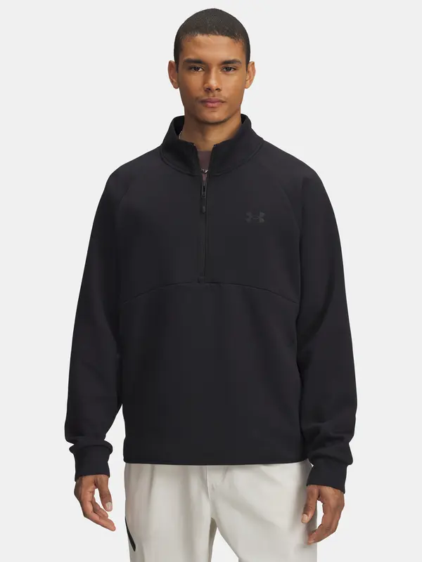 Under Armour Men's Under Armour UA Unstoppable Flc Half Zip-BLK Sweatshirt - Mens