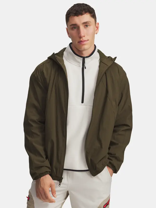 Under Armour Men's Under Armour UA Unstoppable Txt Woven Jacket Jkt-GRN - Mens