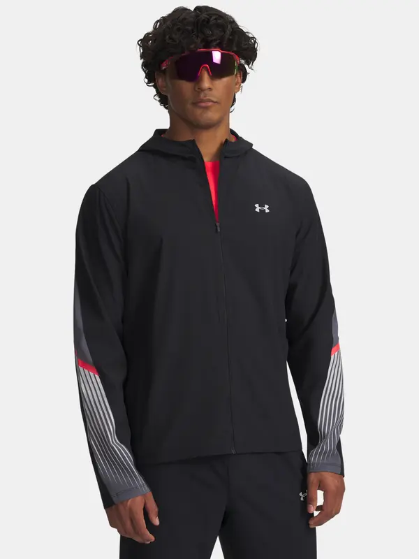 Under Armour Men's Under Armour UA Velociti Storm Hooded Jacket Jkt-BLK - Mens