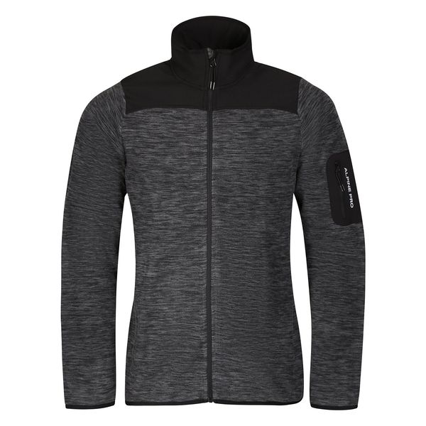 ALPINE PRO Men's warm sweatshirt with cool-dry treatment ALPINE PRO LONEB black