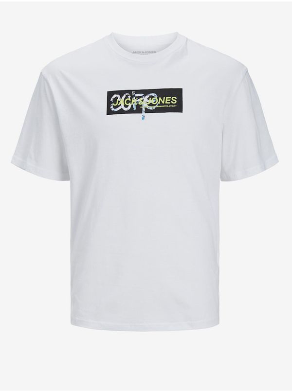 Jack & Jones Men's White T-Shirt Jack & Jones Summer - Men's