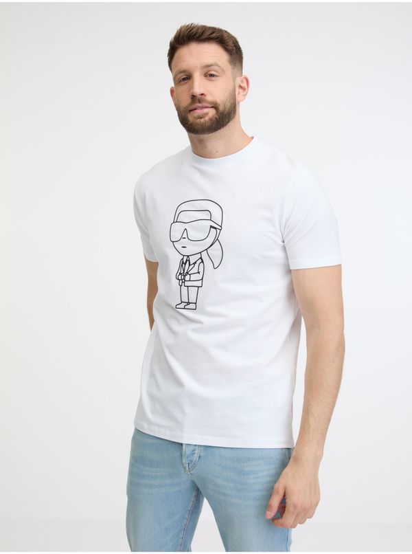 Karl Lagerfeld Men's white T-shirt KARL LAGERFELD - Men