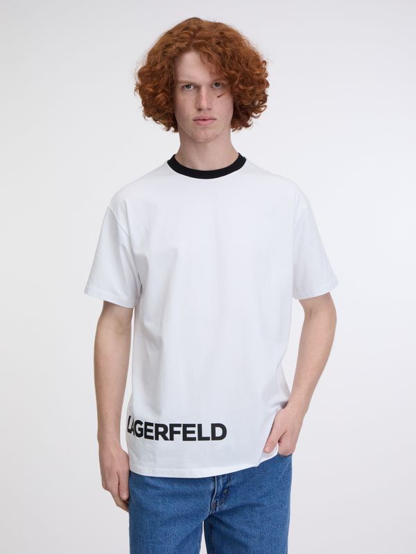 Karl Lagerfeld Men's white T-shirt KARL LAGERFELD