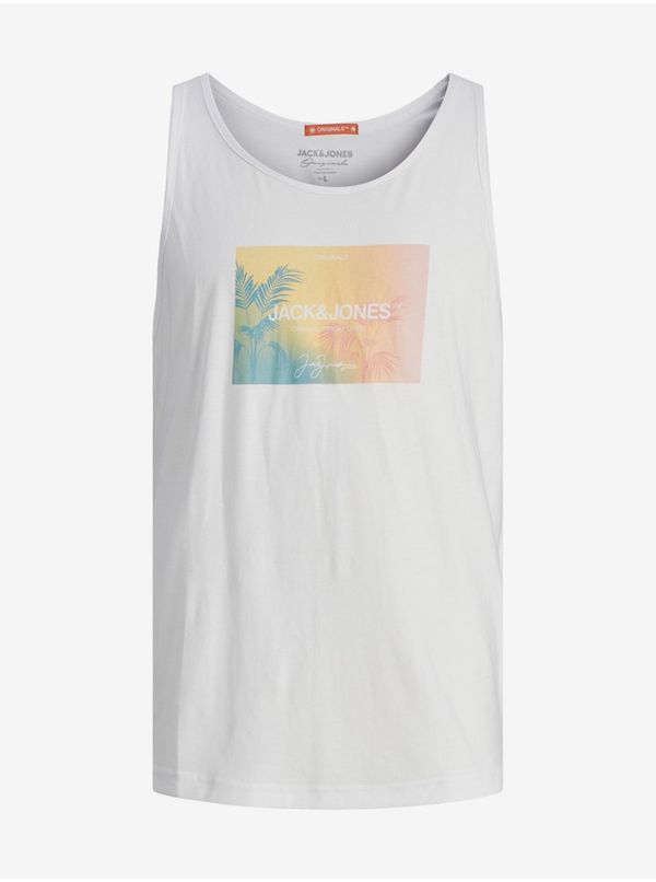 Jack & Jones Men's White Tank Top Jack & Jones Aruba - Men