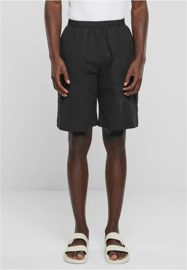 Urban Classics Men's Wide Crepe Shorts - Black