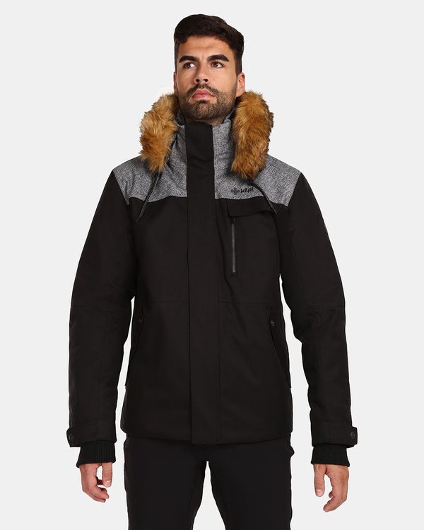 Kilpi Men's winter jacket Kilpi ALPHA-M Black