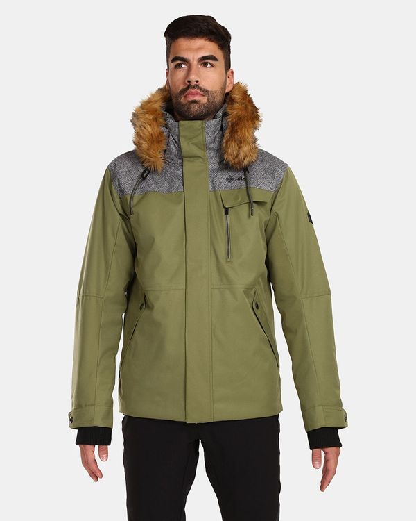 Kilpi Men's winter jacket Kilpi ALPHA-M Green