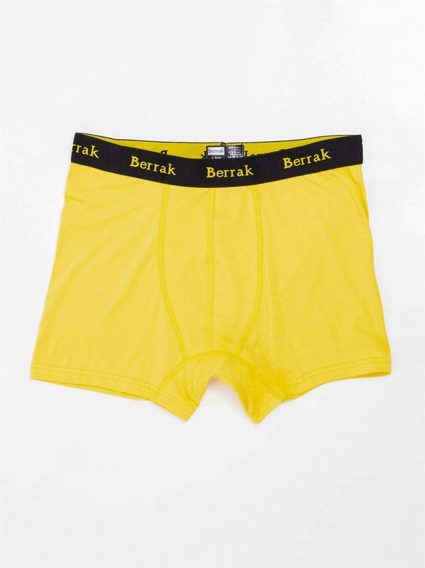 Fashionhunters Men's yellow boxers