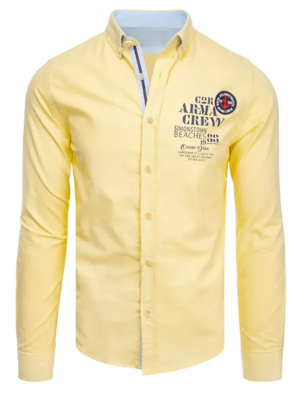 DStreet Men's Yellow Dstreet Shirt