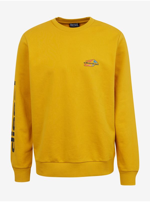 Diesel Men's Yellow Sweatshirt Diesel Girk - Men's