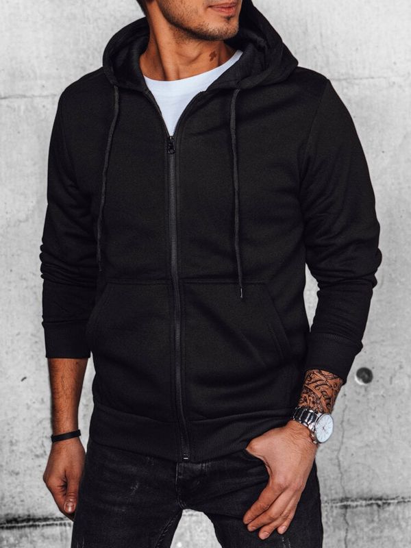 DStreet Men's Zip-Up Hoodie, Black Dstreet