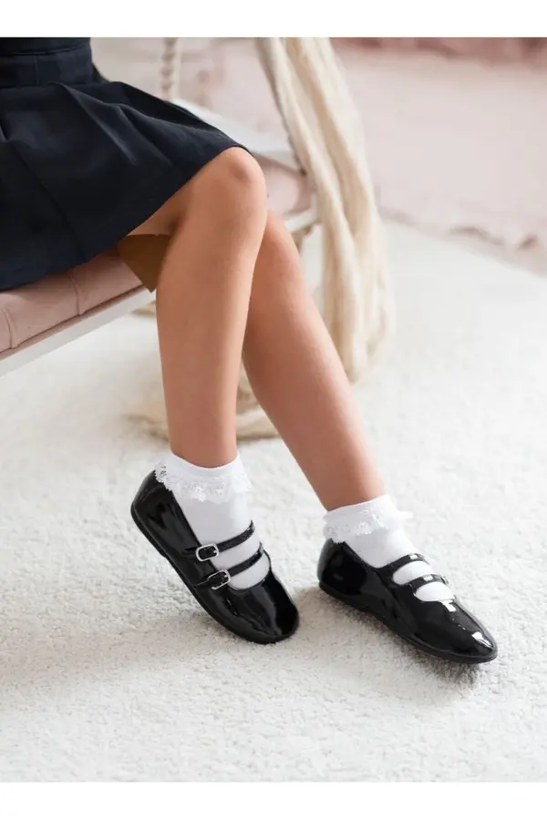 Milena Milena Children's Socks With Lace White