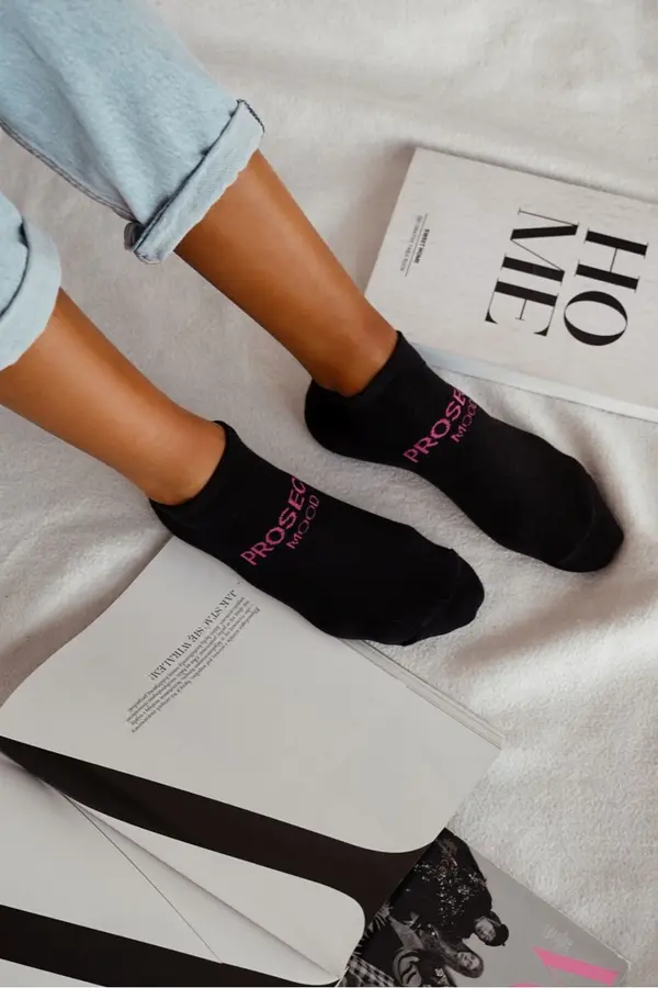 Milena Milena Women's Socks PROSECCO MOOD Black