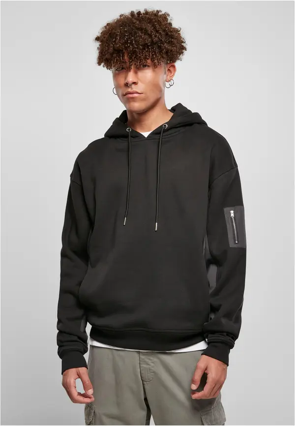 Urban Classics Military Bomber Hoody Black