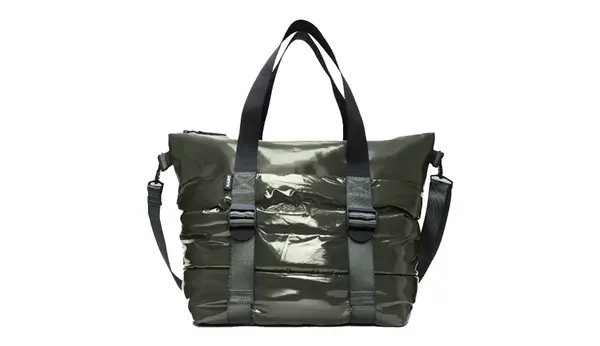 Rains Mini torba Puffer Mix zelena