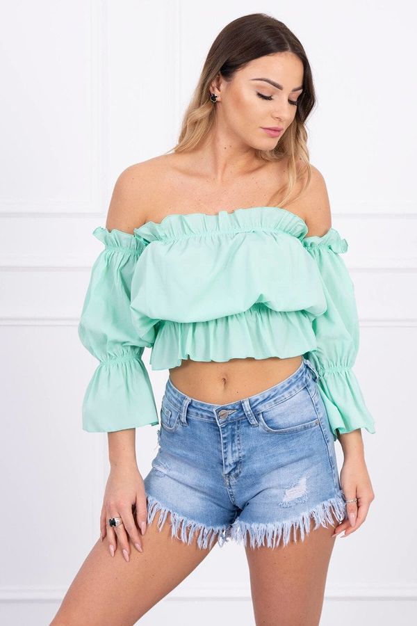 Kesi Mint blouse without shoulders