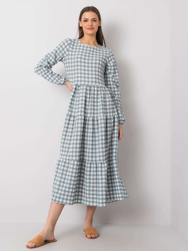 Fashionhunters Mint Checkered Dress Pasadena RUE PARIS