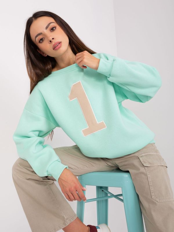 Fashionhunters Mint hoodie with insulation