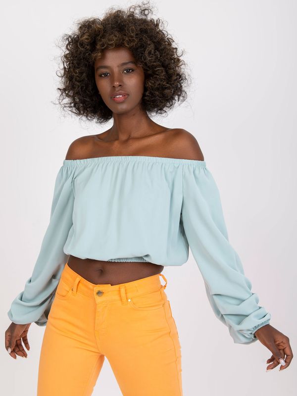 Fashionhunters Mint Short Spanish Women's Blouse Nineli